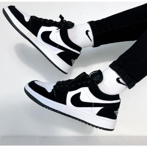 Giày jordan panda giày nike jordan cổ thấp jd1 đen trắng thể thao nam nữ giá rẻ full box G03 🕤