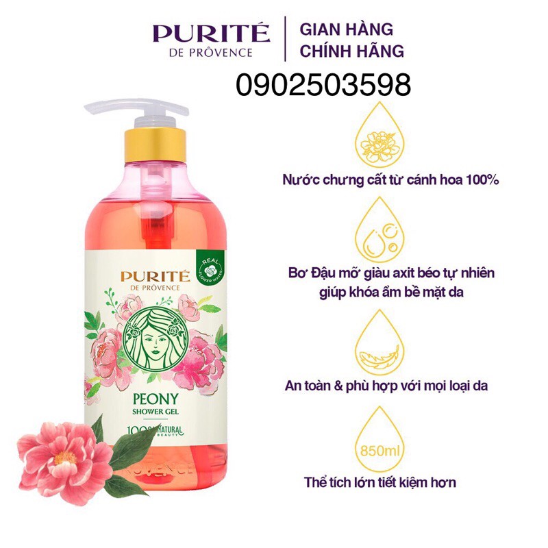 SỮA TẮM MỀM MỊN HƯƠNG HOA ANH ĐÀO( 850ML)