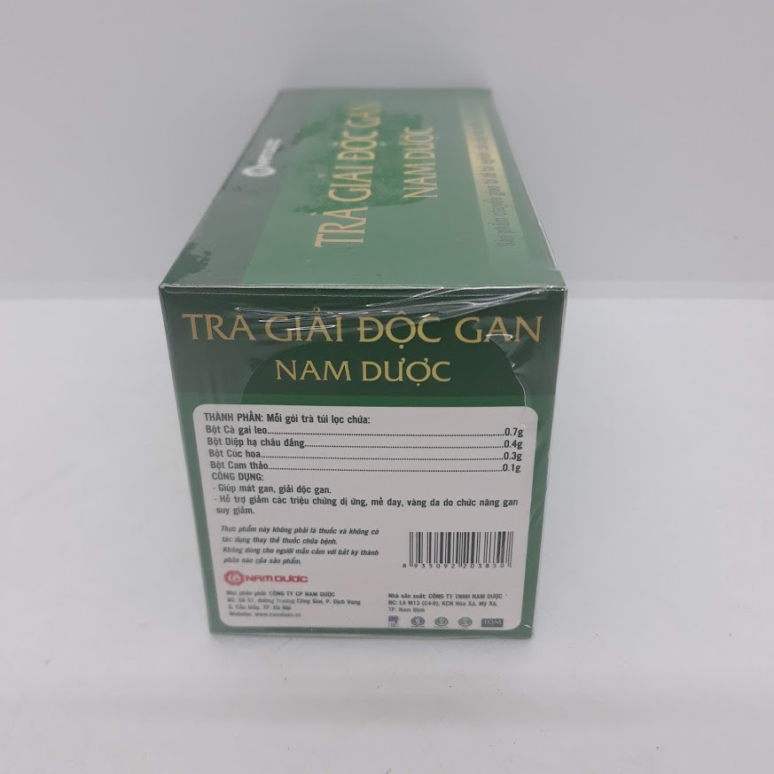 TRÀ GIẢI ĐỘC GAN NAM DƯỢC⭐MẪU MỚI⭐ Giúp bổ gan, thanh nhiệt, giải độc Đặc biệt cho người uống nhiều bia rượu