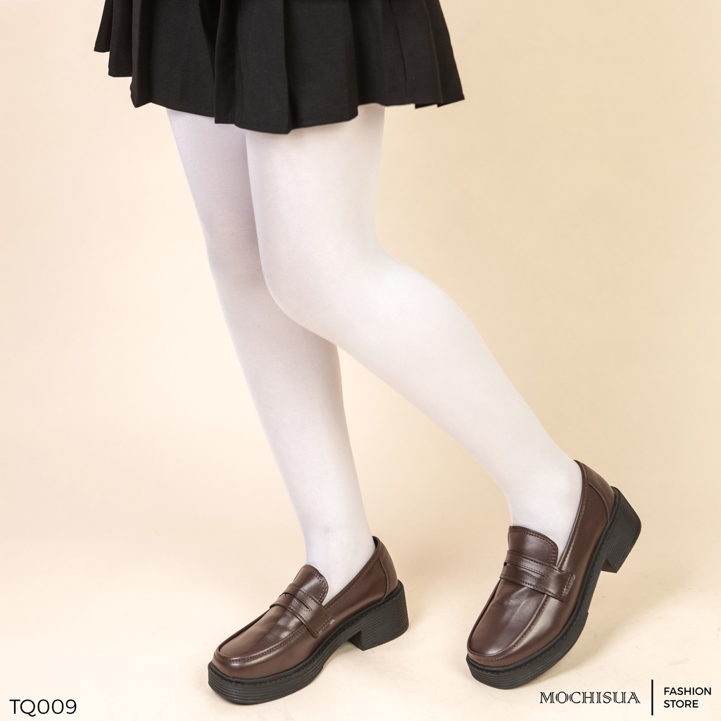 Tất vớ quần trơn trắng đen phong cách Lolita TQ009