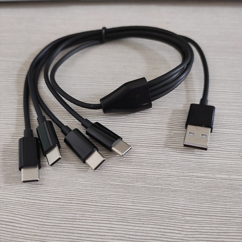 Dây Cáp Sạc USB Loại C Đa Năng 4 Trong 1 Cho Điện Thoại / Máy Tính Bảng