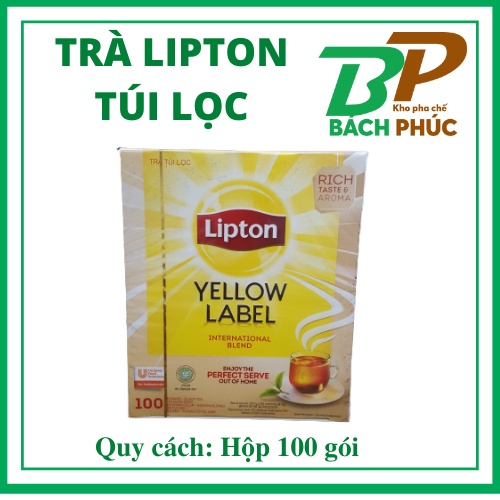 Trà Lipton Yellow Lable 100 gói - Kho Pha Chế Bách Phúc Đà Nẵng Kho pha chế Đà Nẵng