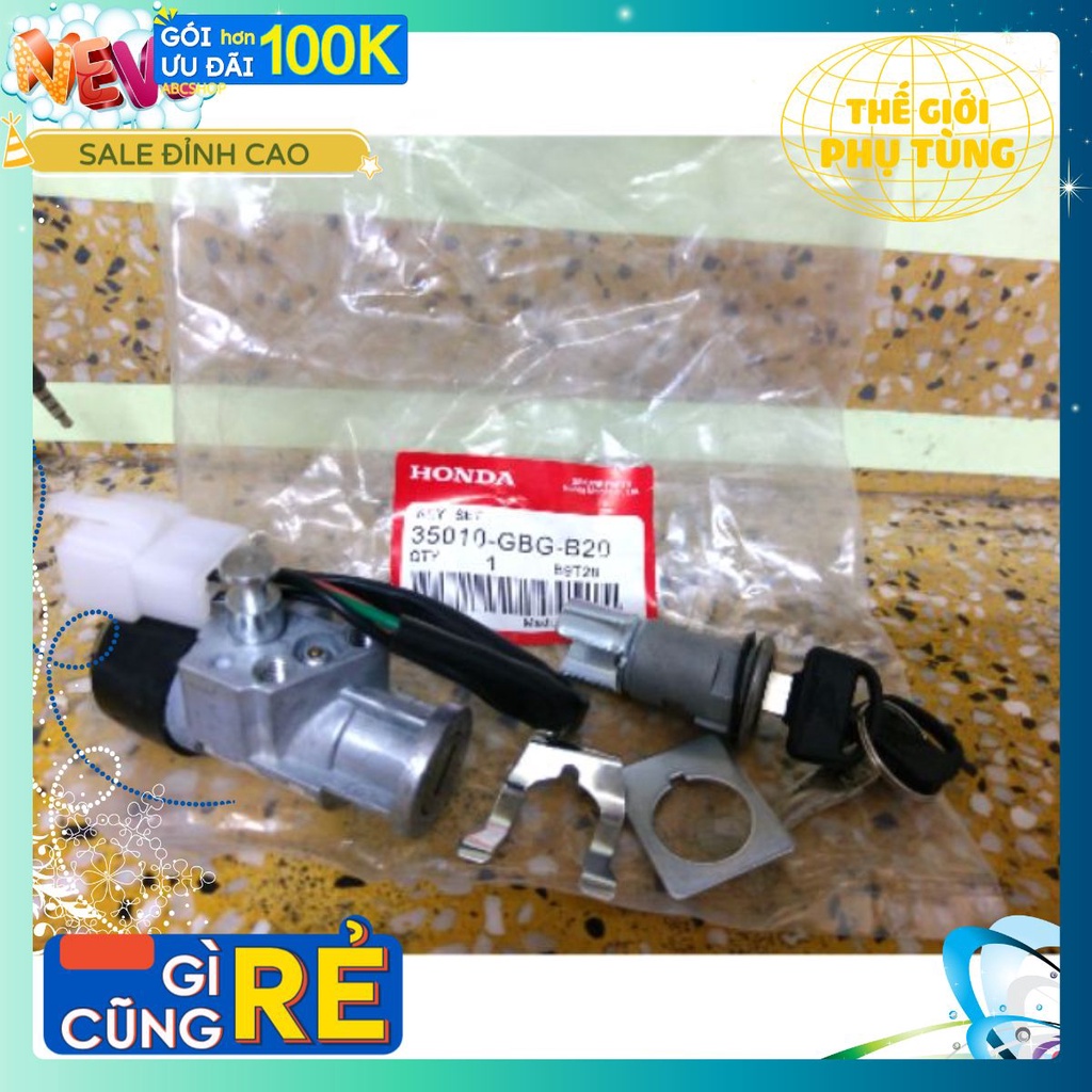 Ổ khóa 2 cạnh Dream 50cc 100cc chính hãng (hàng Honda Thái Lan, có yên khóa cho xe máy HONDA)
