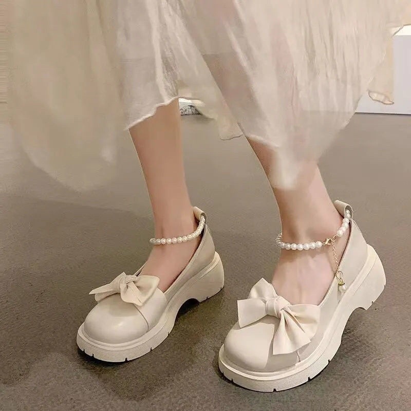 Giày lolita quai ngọc siêu xinh (phom rộng đặt lùi 1 size)