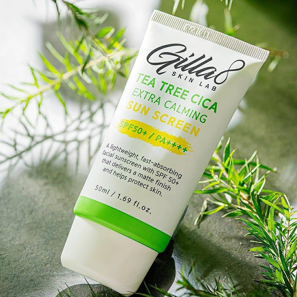 KEM CHỐNG NẮNG TRÀM TRÀ GILLA8 TEA TREE CICA EXTRA CALMING SUNSCREEN