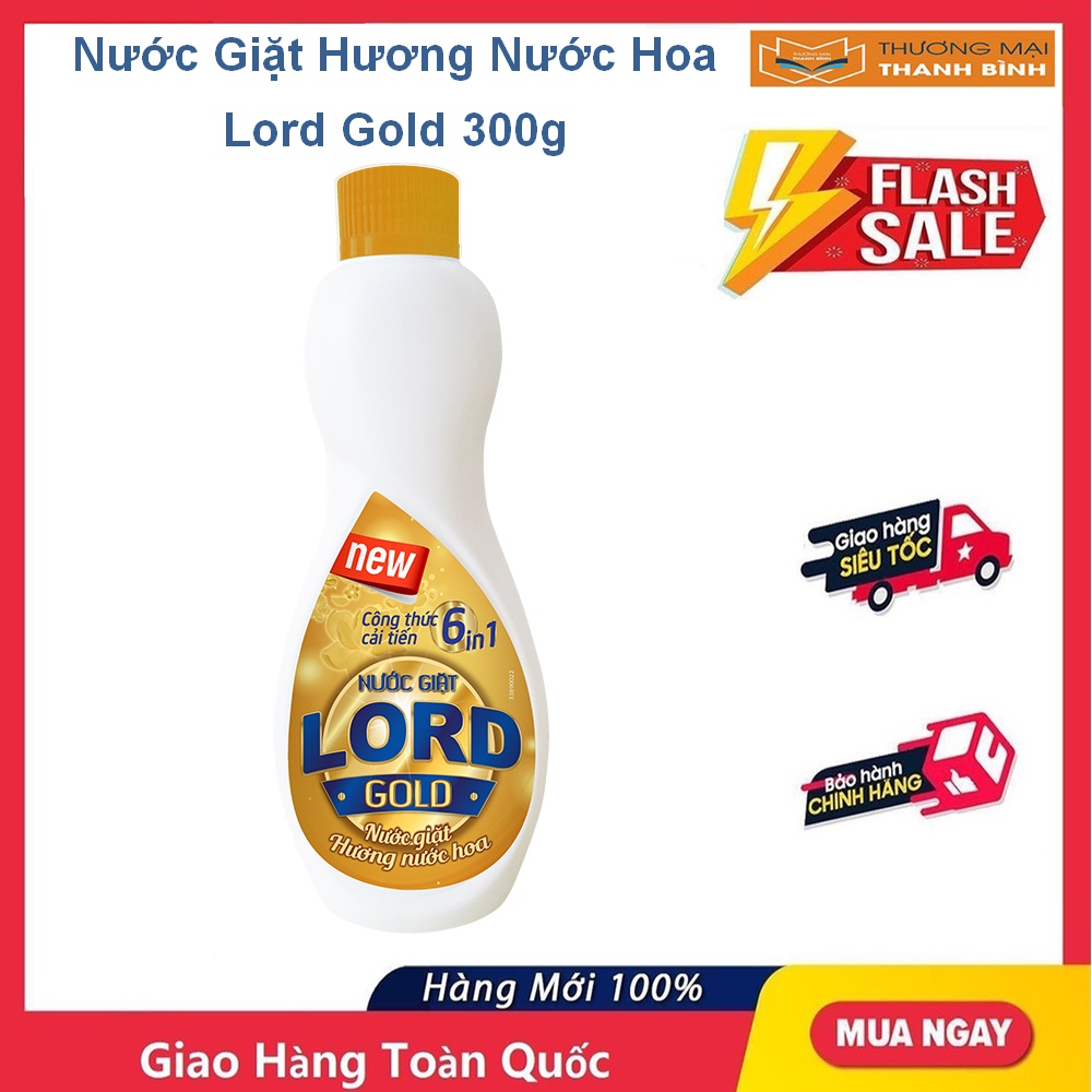 NƯỚC GIẶT LORD GOLD HƯƠNG NƯỚC HOA 300g