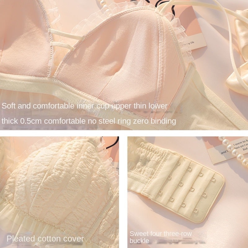 Áo lót Mỏng Hình Tam Giác Chống Chảy Xệ Quyến Rũ Ngọt Ngào Cho Nữ