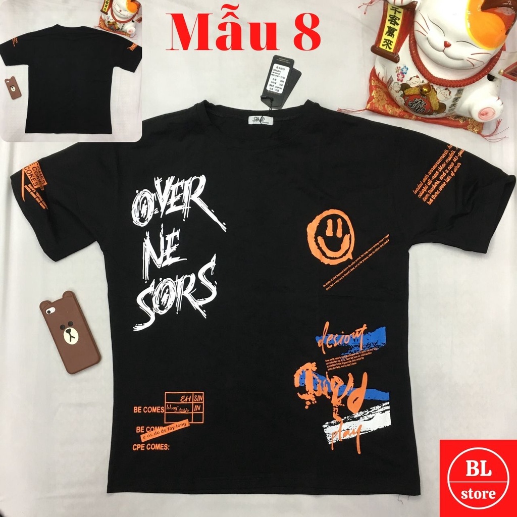 Áo phông tay lỡ unisex cotton đẹp, Áo thun oversize nam nữ form rộng thụng cổ tròn-ảnh tự chụp | BigBuy360 - bigbuy360.vn