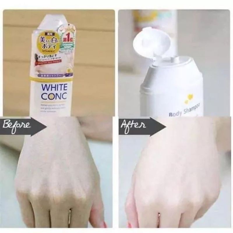 Sữa tắm KÍCH TRẮNG White ConC Body Shampoo 360ml - Da trắng mịn sau mỗi lần tắm