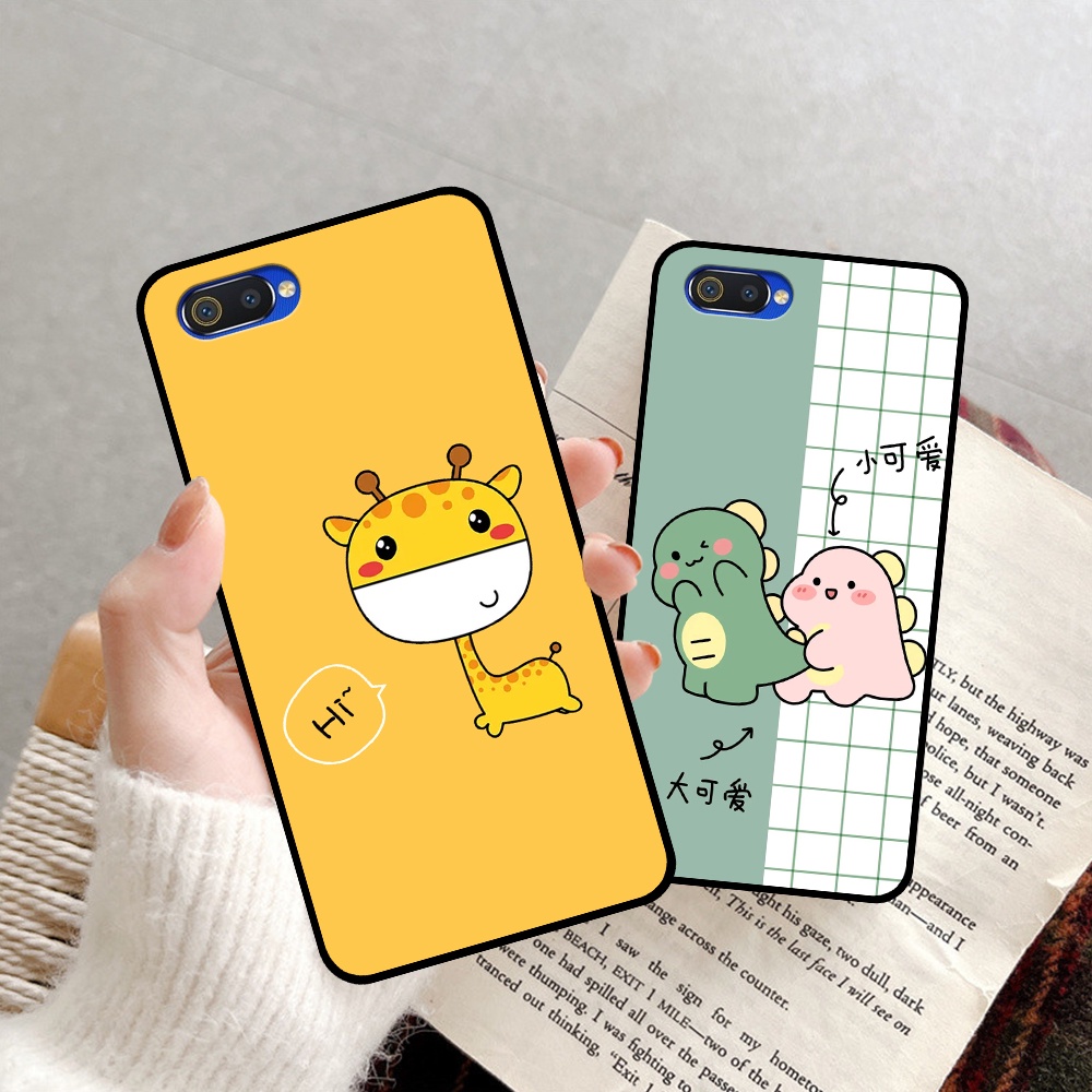 Ốp Realme C1 / C2 in hình quả bơ, hươu, khủng long siêu dễ thương