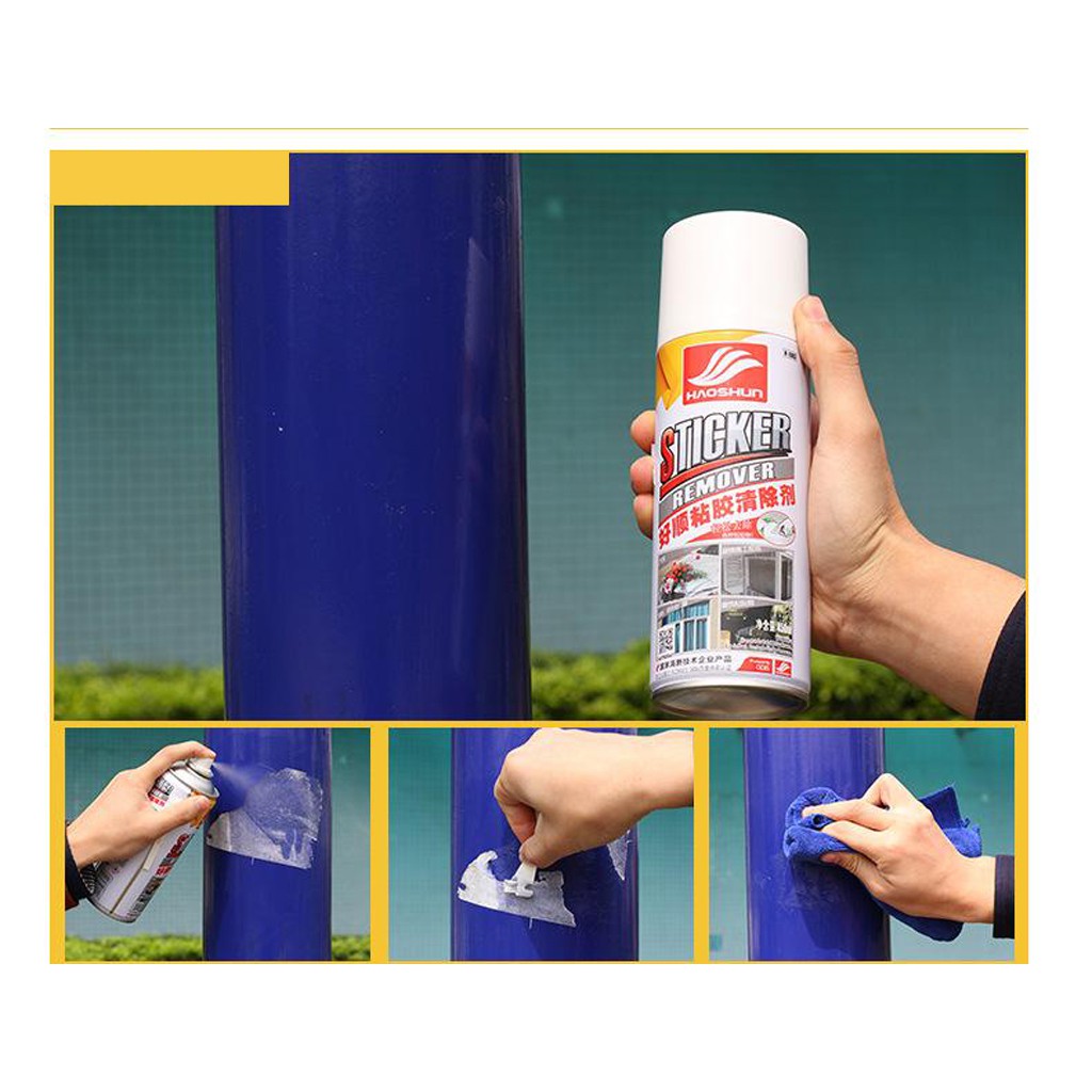 Chai xịt tẩy sạch mọi loại keo decal băng dính tem dán Haoshun Sticker Remove H1003 | BigBuy360 - bigbuy360.vn