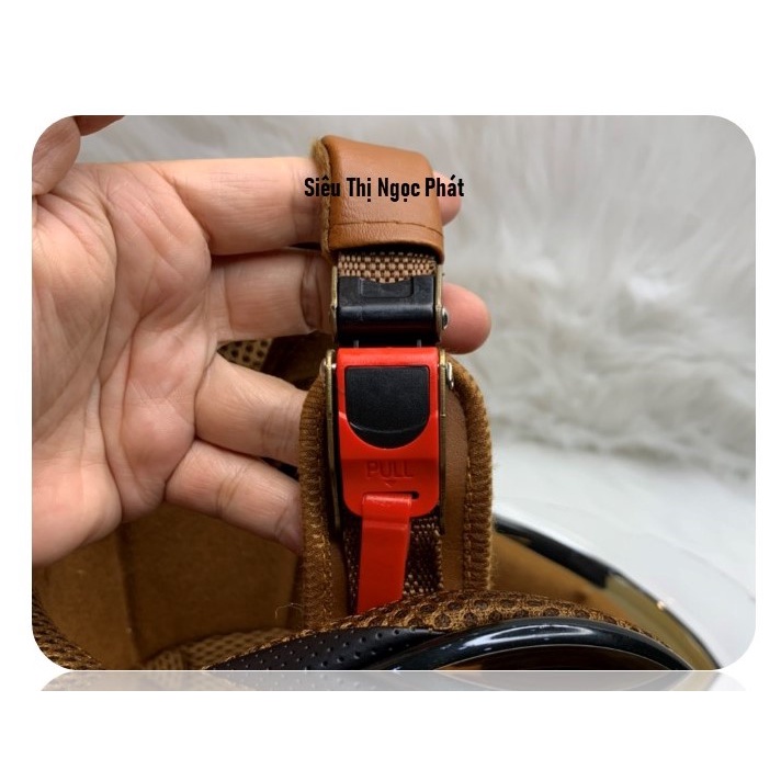 [PHƯỢT] Mũ bảo hiểm 3/4 NAPOLI có kèm kính che Full mặt_SIZE L 55-57cm_Màu XANH [HÀNG CHÍNH HÃNG]