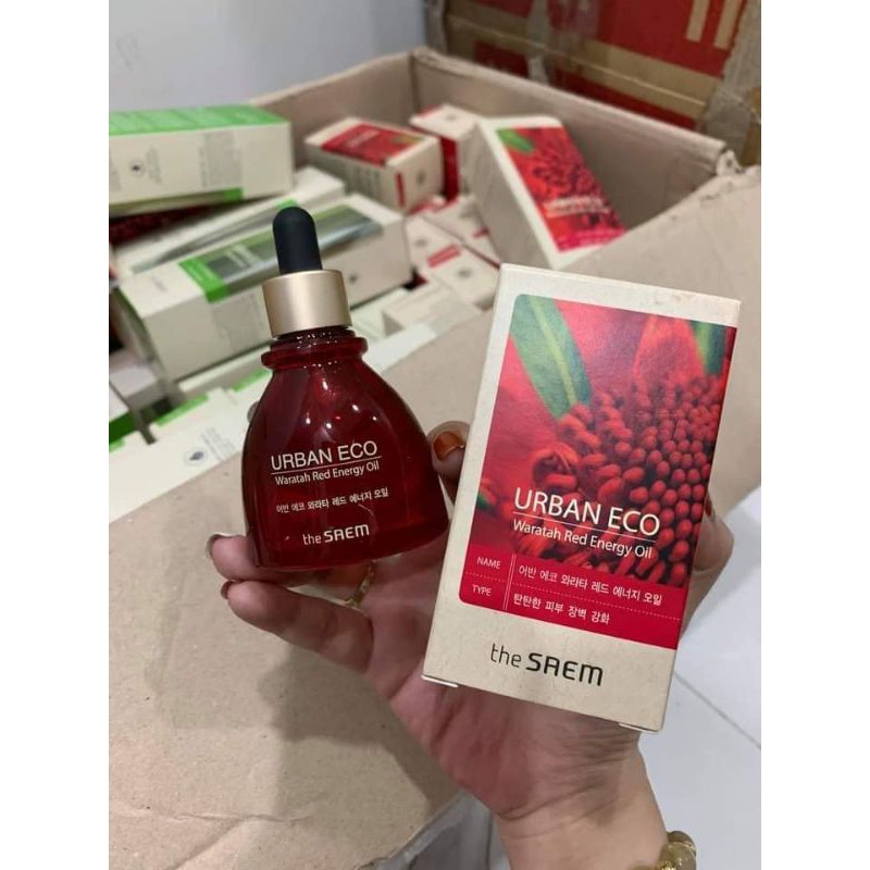 [THANH LÝ] Tinh dầu dưỡng ẩm THE SAEM URBAN ECO WARATAH RED ENERGY OIL