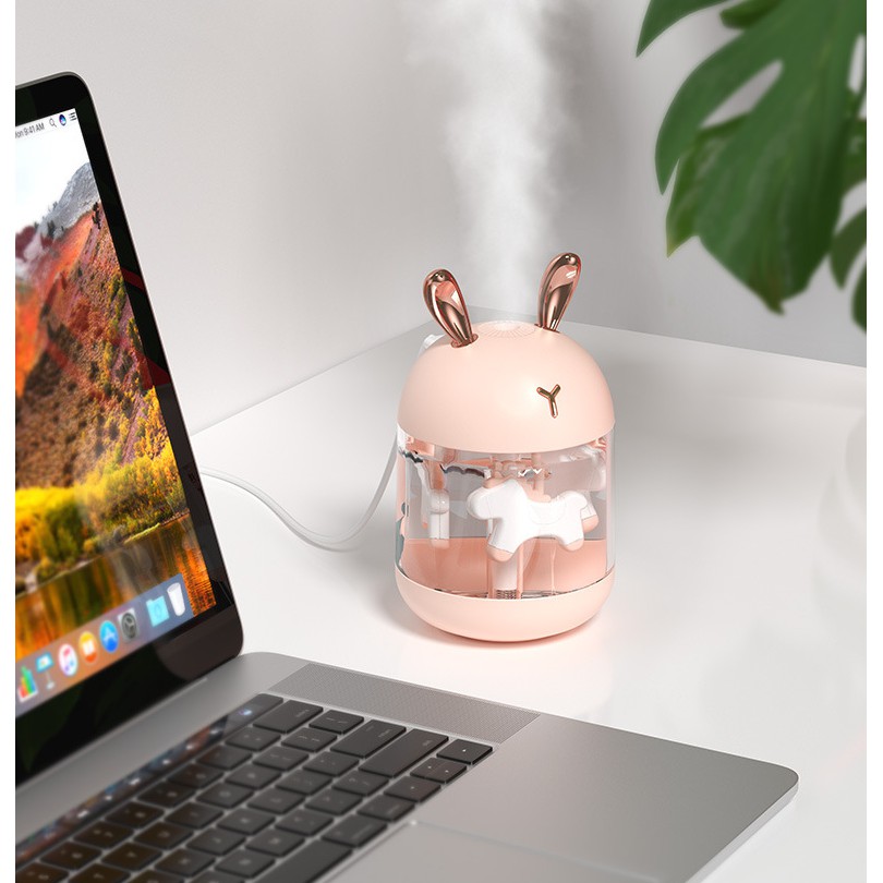 Máy phun sương mini Humidifier K5, dung tích 300ml, siêu nhỏ gọn và đáng yêu