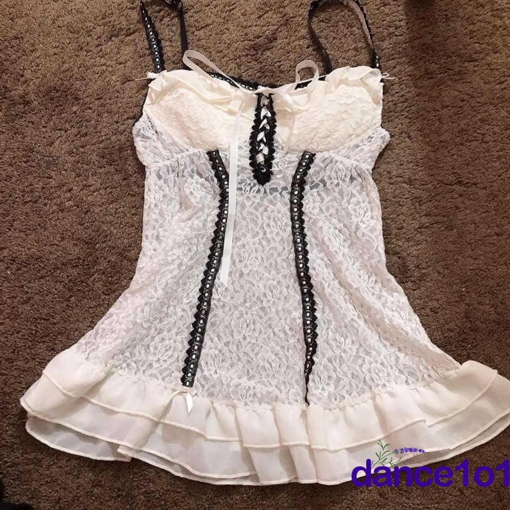 Áo 2 dây phối ren hoa phong cách Vintage