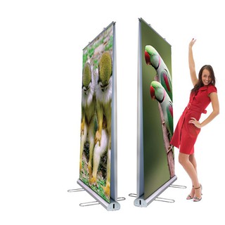 Khung standee cuốn 2 mặt poster 80x200cm