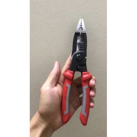 kìm 6 in 1 ( cắt dây, tách vỏ, tuốt vỏ, uốn, bấm cos, vặn ốc )