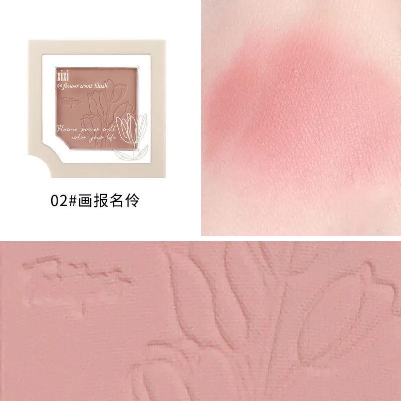 Phấn Má Hồng Màu Đào Mềm Mịn Trang Điểm Tự Nhiên Lâu Trôi