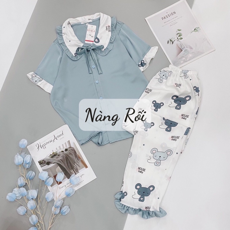 BỘ LỤA CỔ SEN HOẠ TẾT SIÊU SANG | BigBuy360 - bigbuy360.vn