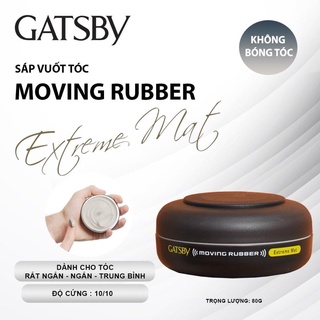 [Hàng mới] Sáp Nhật vuốt tóc Gatsby Moving Rubber Extreme Mat độ cứng cao nhất không bóng tóc