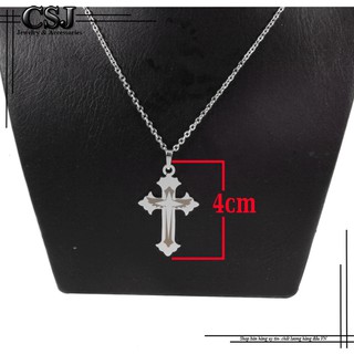 DÂY CHUYỀN INOX NAM THÁNH GIÁ ĐẸP sáng lấp lánh