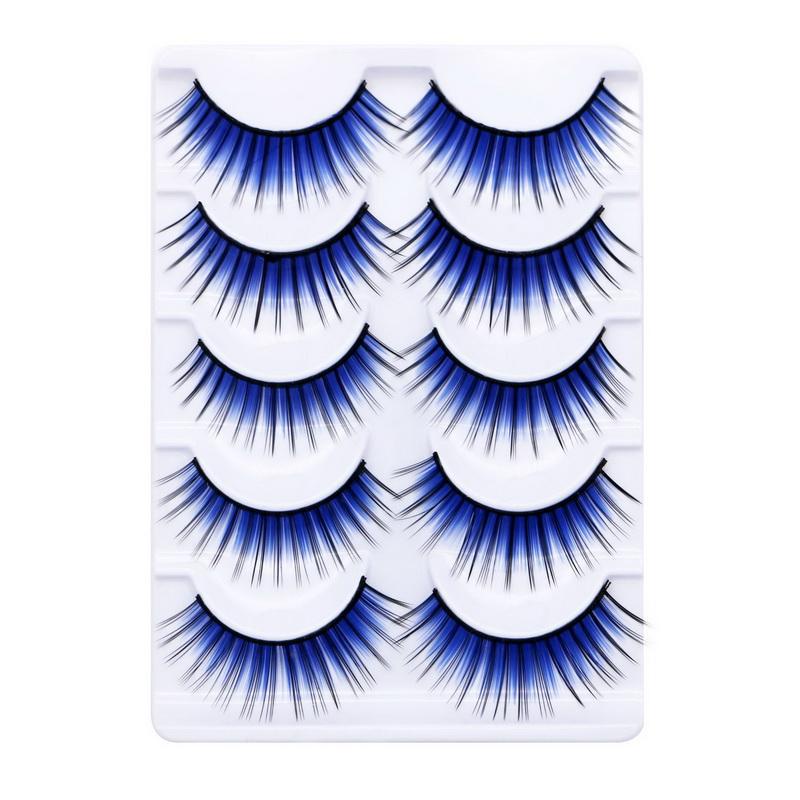 Lông mi giả H-10 sợi cứng phong cách Nhật Bản và Hàn Quốc màu tím | BigBuy360 - bigbuy360.vn