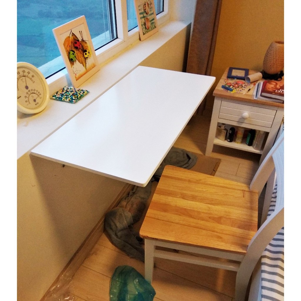 Bàn bàn làm việc gấp gọn treo tường, đa năng làm bàn học, bàn ăn V_Decor
