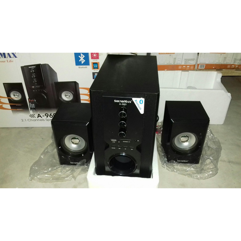 Loa 2.1 SoundMax A960 (USB, Thẻ nhớ, Bluetooth, Remote). Vi Tính Quốc Duy