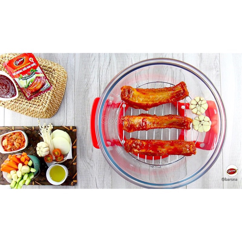Xốt gia vị hoàn chỉnh Barona - Thịt nướng Hàn Quốc gói 80g
