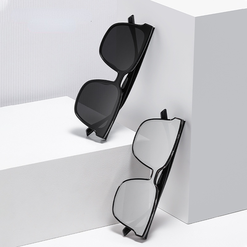 Kính Mát Chống Nắng Phân Cực Mặt Vuông Siêu Nhẹ Thời Trang Cho Nam Và Nữ