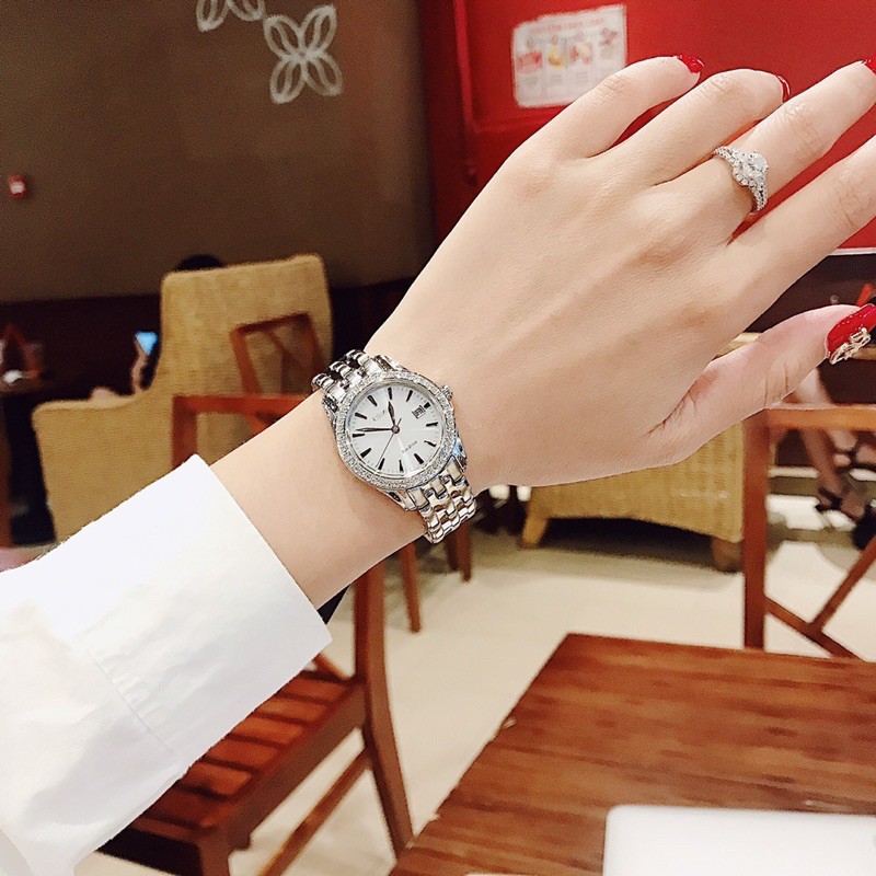 Đồng hồ nữ CITIZEN EW trắng tinh khôi