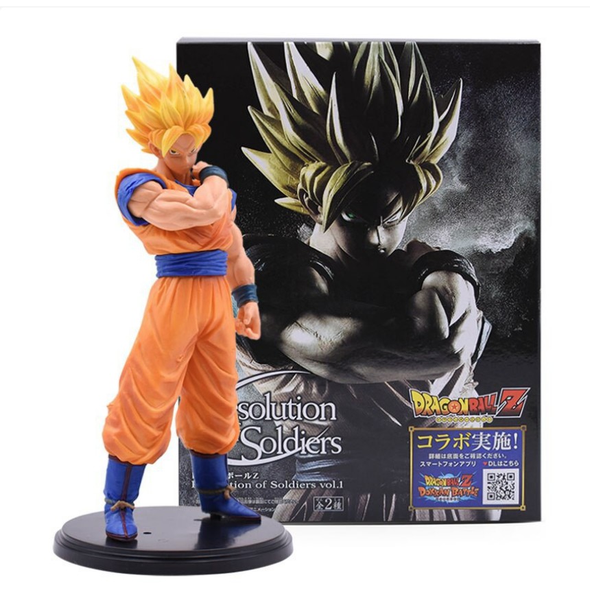 (Sẵn VN) Mô Hình Super Saiyan Son Goku Và Vegeta Cao 15cm - Mô hình Dragon Ball