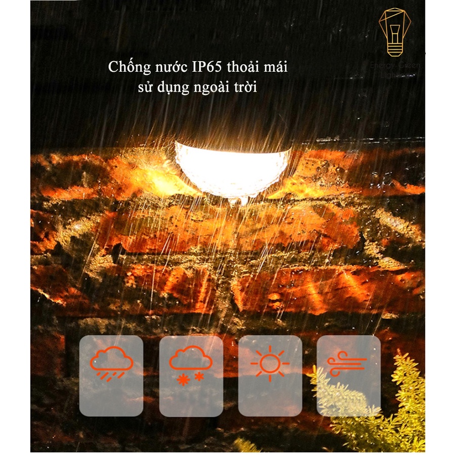 Đèn Led Gắn Tường Energy Green Lighting - Sử Dụng Năng Lượng Mặt Trời MT-107 - Chống Nước IP65 - Ánh Sáng Trắng , Vàng