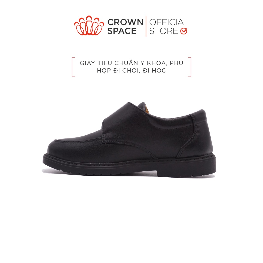 Giày Đi Học Bé Trai Cao Cấp Crown Space PHIÊN BẢN CAO CẤP SCHOOL SHOES 2022 CRUK167 Thiết Kế Chuẩn Y Khoa Size 28-38