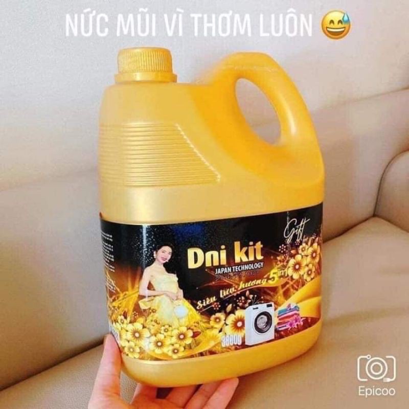 Nước giặt Xả Dni Kit can 3,8L