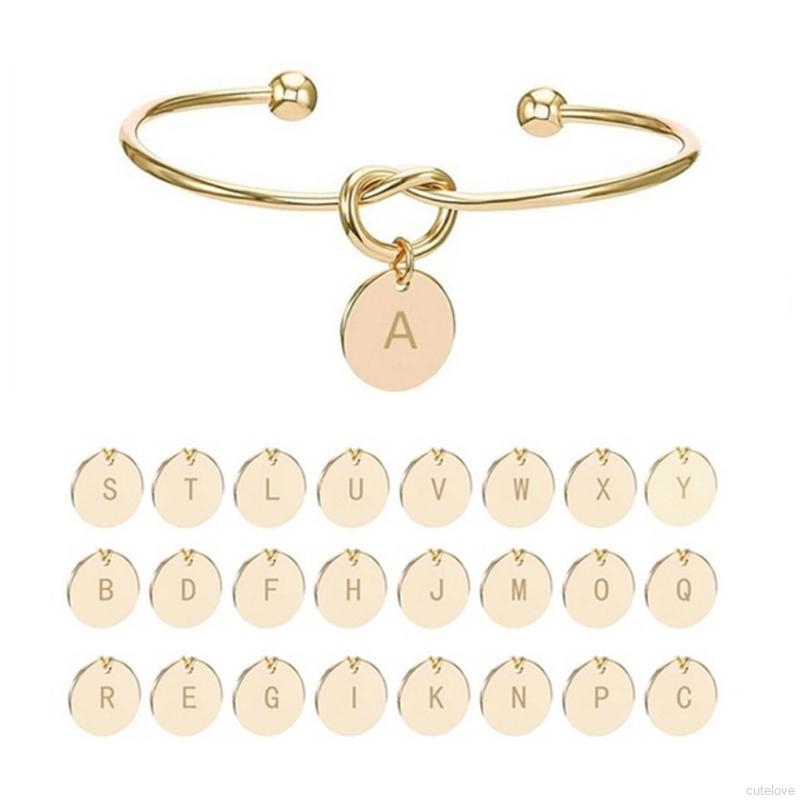 Vòng Tay Hợp Kim Mặt Chữ Cái Đơn Giản Thời Trang | BigBuy360 - bigbuy360.vn