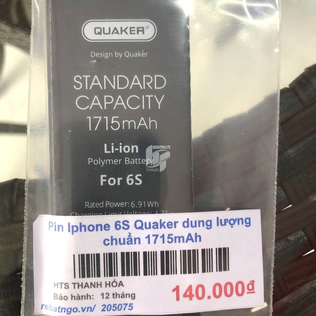 Pin Iphone QUA KER cho IP5, 5s, 6, 6s, 7, 7plus, 8, 8 Plus chuẩn như pin zin chính hãng kèm tua vít và Siu dán