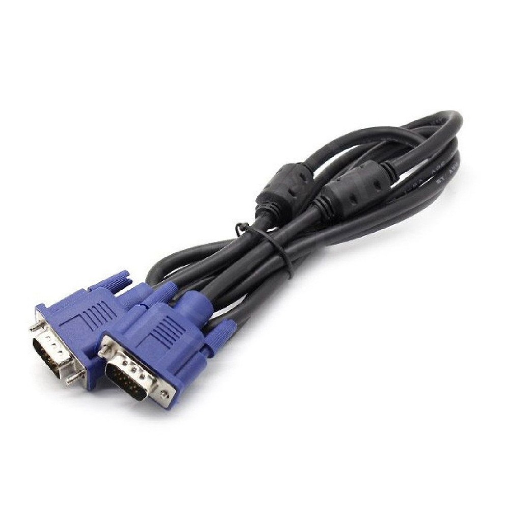Dây Cáp Vga 1.5M Có Chống Nhiễu Màu Xanh