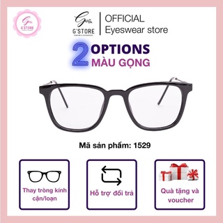 Kính cận mắt vuông dễ đeo nam nữ, Gọng kính cận mắt vuông thời trang 1529