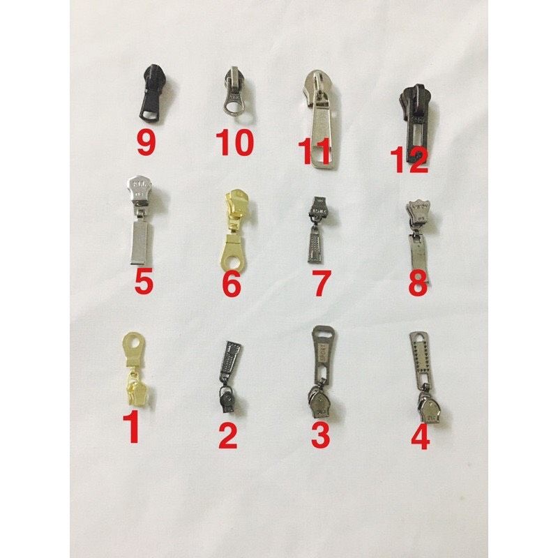 10 chiếc củ khoá các size thay khoá áo khoác