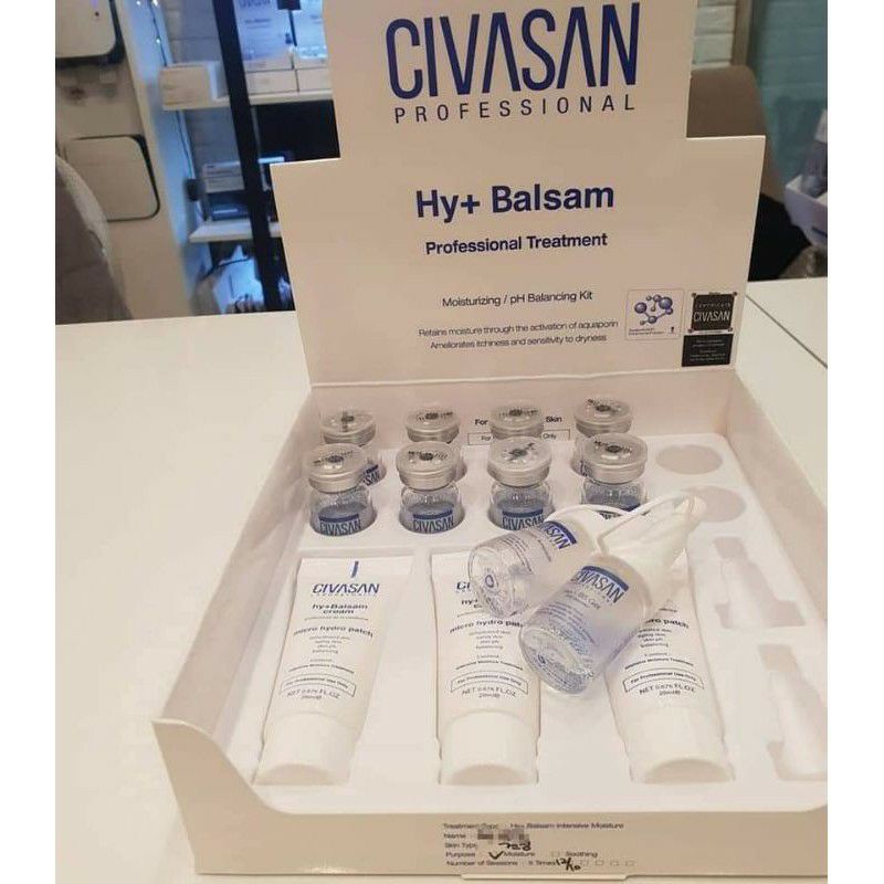 Tinh chất  CIVASAN HY+ BALSAM Cấp Ẩm , Căng Bóng ,Phục Hồi cho da treantment, peel, lader, xâm lấn
