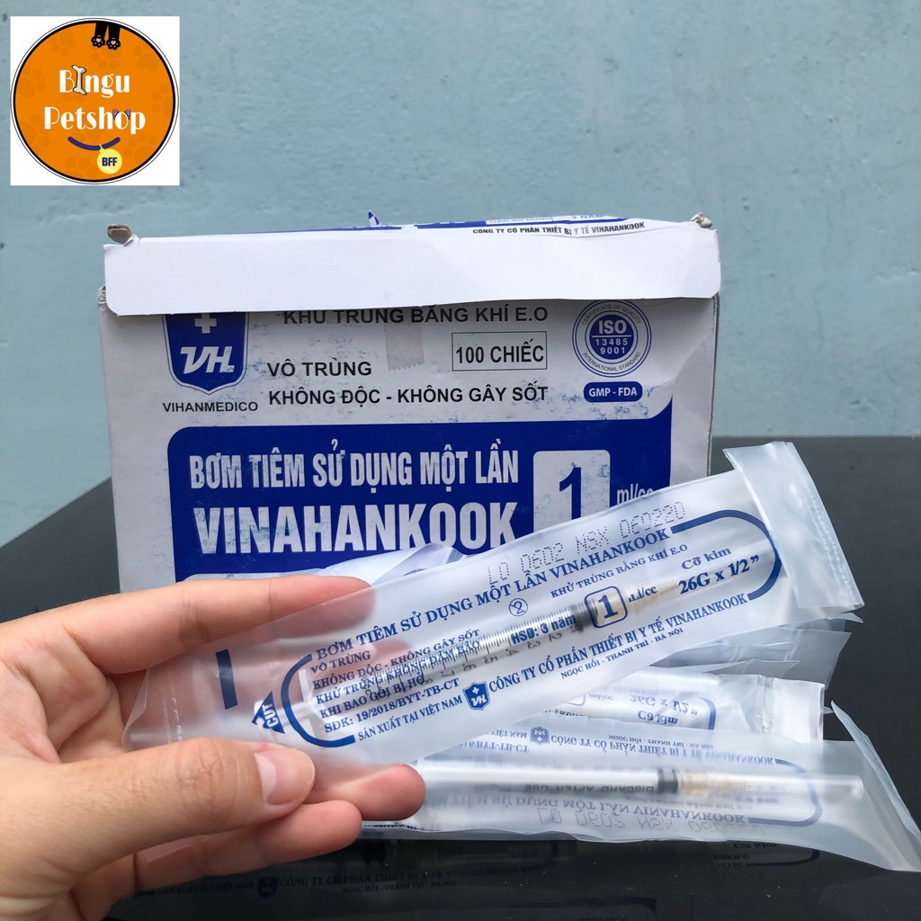 [LẺ 1 CÂY] Bơm tiêm 3cc, 1cc, 5cc