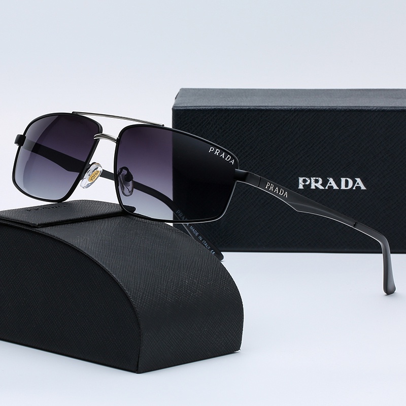 ! Prada! Kính mát phân cực chống tia UV 400 thời trang cho nữ