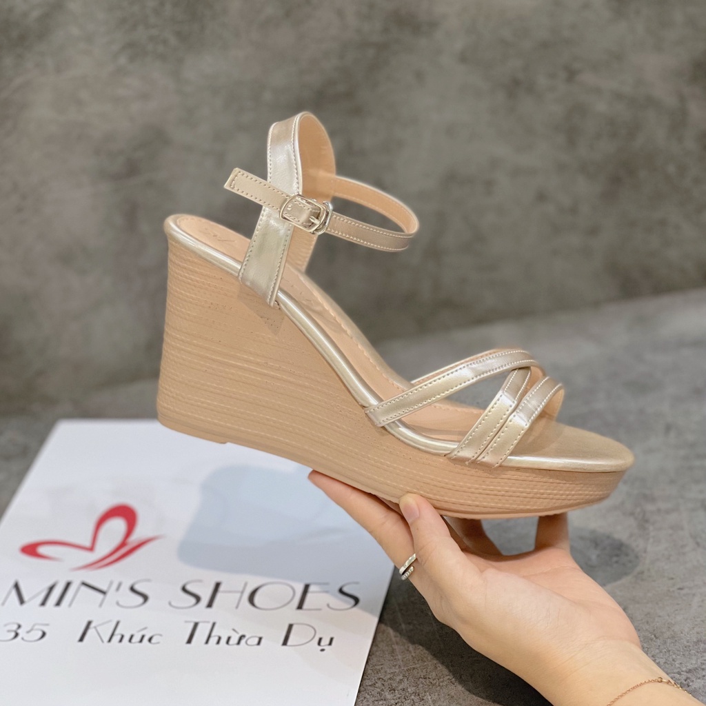 Min's Shoes - Giày Xăng Đan Đế Xuồng Quai chéo S390