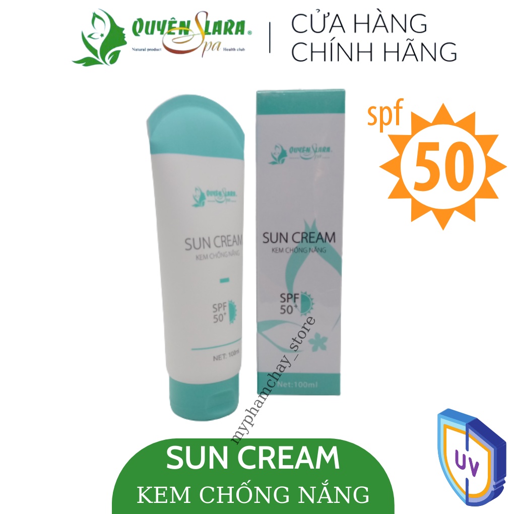 Kem Chống Nắng Sun Cream QUYÊN LARA SPF 50+ Phù Hợp Mọi Loại Da,Thẩm Thấu Nhanh,Không Bết Dính