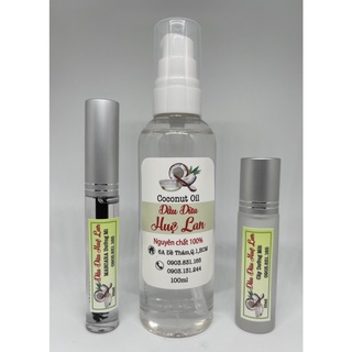 Dầu Dừa Nguyên Chất COMBO Chai 100ml- Mascara Dầu Dừa-Son môi Bi Lăn Dầu Dừa