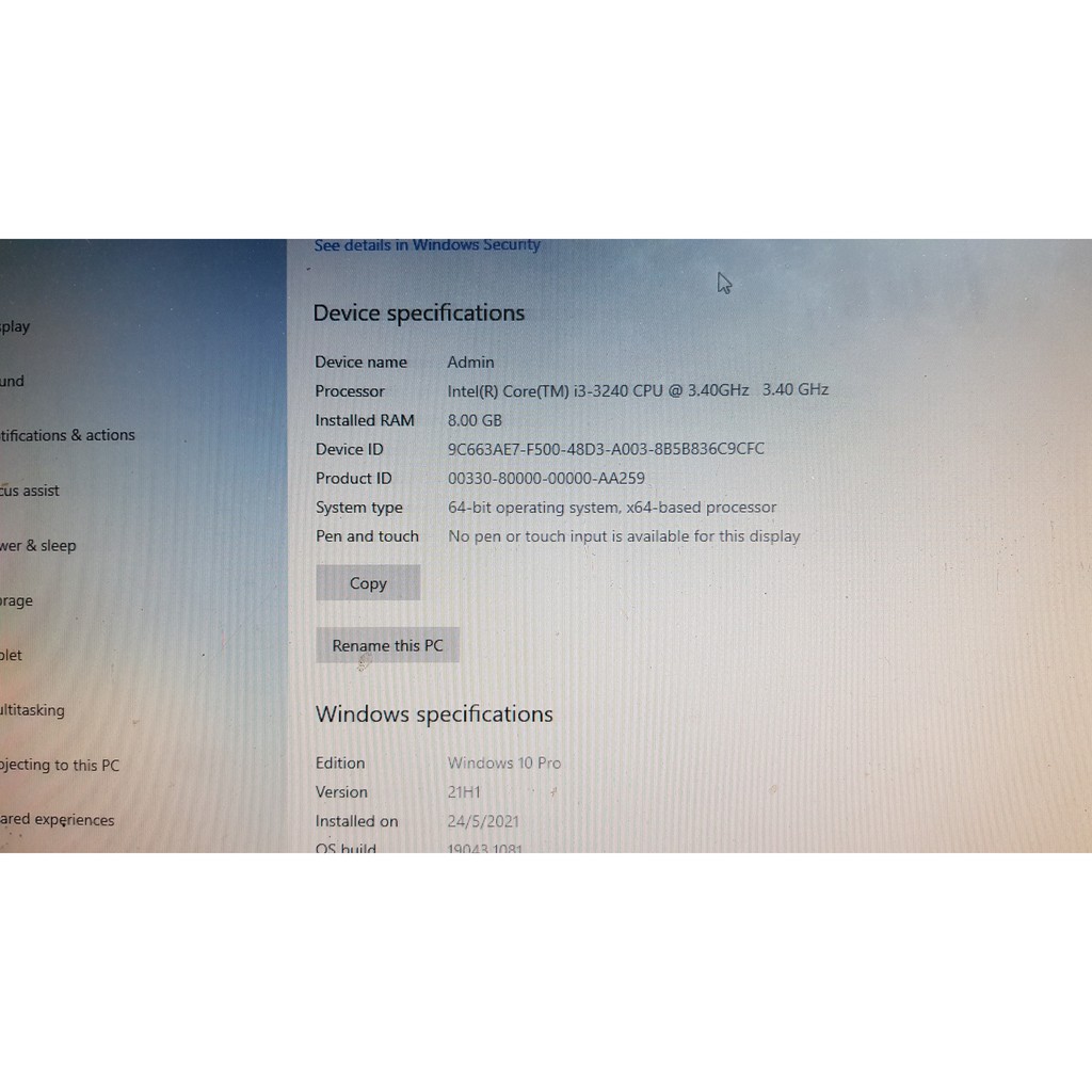 Bộ máy tính I3 3240 ram 8gb ssd 120GB vga 730 2GB D3 màn hình 24 inch Philip LED | BigBuy360 - bigbuy360.vn