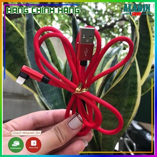 Dây cáp sạc ,Cáp dù sạc nhanh 2a dài 1m2 chân vuông IPhone