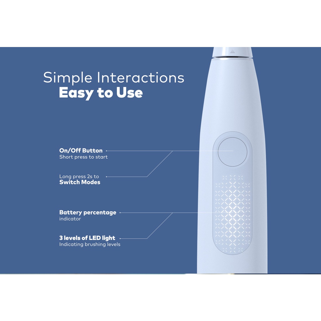 Bàn chải điện Oclean F1 Sonic Electric Toothbrush Tế Sóng Siêu Âm Chống Nước IPX7 3 Chế Độ Xiaomi Youpin - Minh Tín Shop