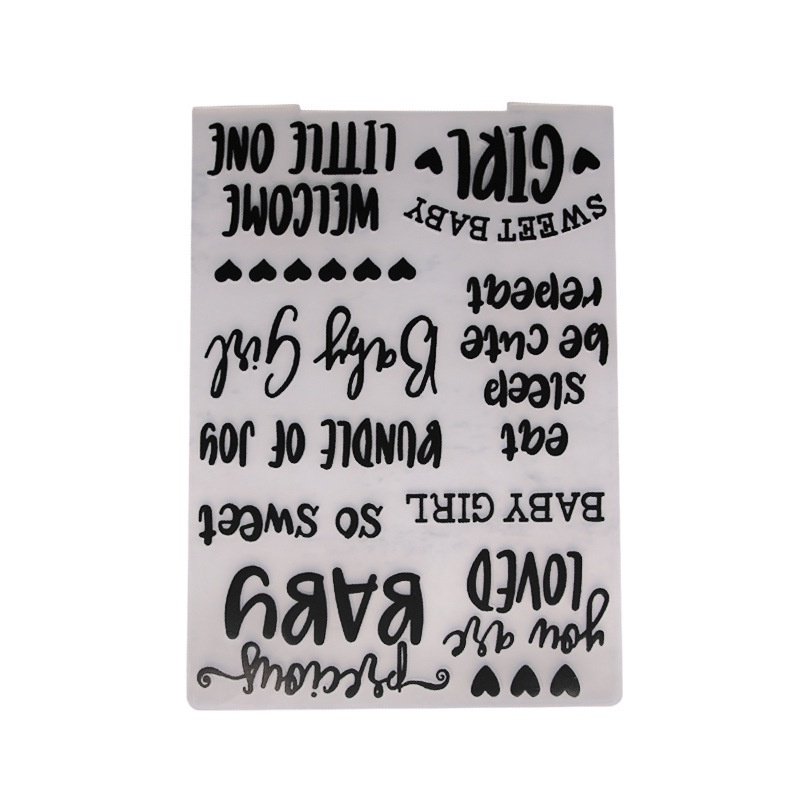 Bộ 11 Khuôn In Nổi Họa Tiết Trang Trí Bánh Kem